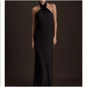 BHLDN - Black High Neck Dress